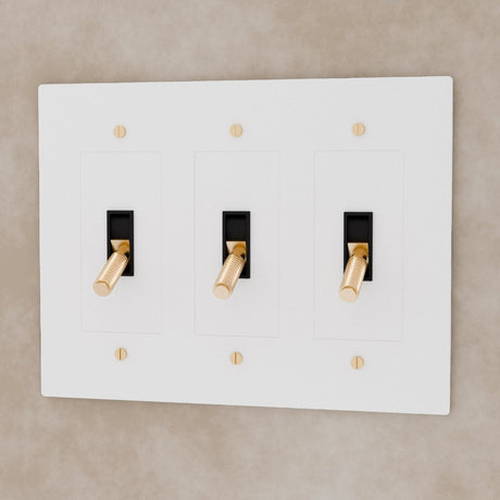 The Brass Toggle Switch (1 to 5 Gang) - Residence Supply
