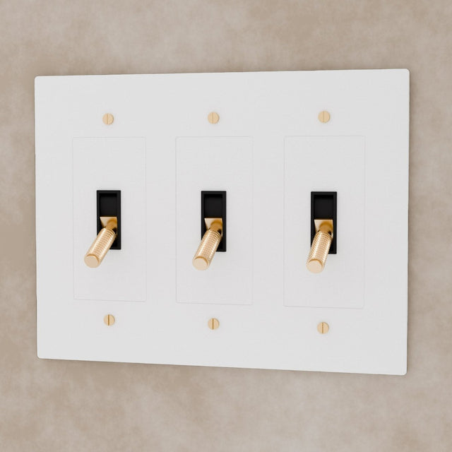 The Brass Toggle Switch (1 to 5 Gang) - Residence Supply