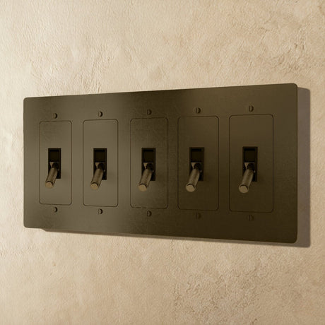 The Brass Toggle Switch (1 to 5 Gang) - Residence Supply