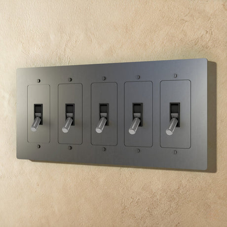 The Brass Toggle Switch (1 to 5 Gang) - Residence Supply