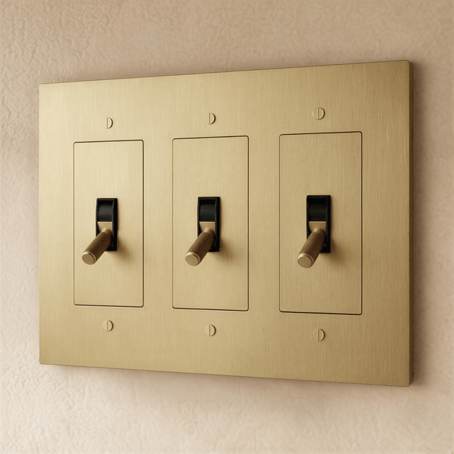 The Brass Toggle Switch (1 to 5 Gang) - Residence Supply