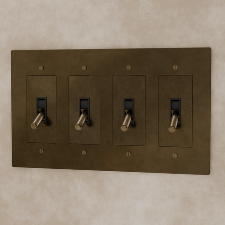 The Brass Toggle Switch (1 to 5 Gang) - Residence Supply