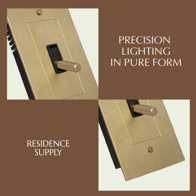 The Brass Toggle Switch (1 to 5 Gang) - Residence Supply