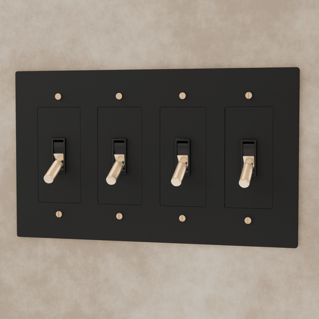 The Brass Toggle Switch (1 to 5 Gang) - Residence Supply