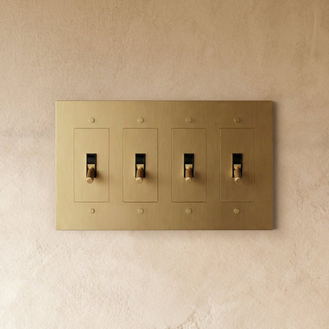 The Brass Toggle Switch (1 to 5 Gang) - Residence Supply