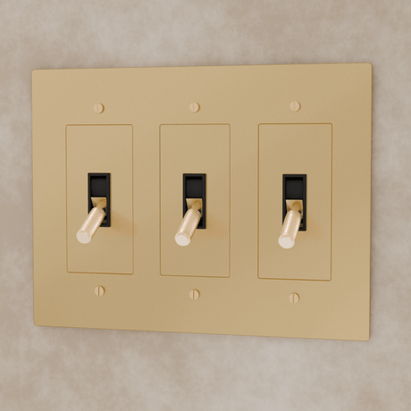 The Brass Toggle Switch (1 to 5 Gang) - Residence Supply