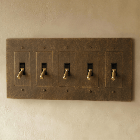 The Brass Toggle Switch (1 to 5 Gang) - Residence Supply
