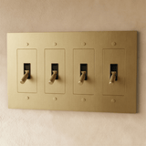 The Brass Toggle Switch (1 to 5 Gang) - Residence Supply