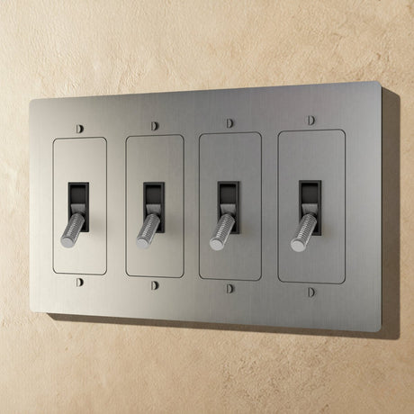 The Brass Toggle Switch (1 to 5 Gang) - Residence Supply