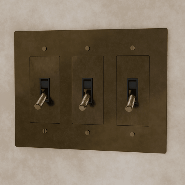 The Brass Toggle Switch (1 to 5 Gang) - Residence Supply