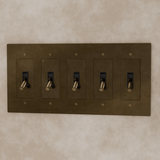 The Brass Toggle Switch (1 to 5 Gang) - Residence Supply