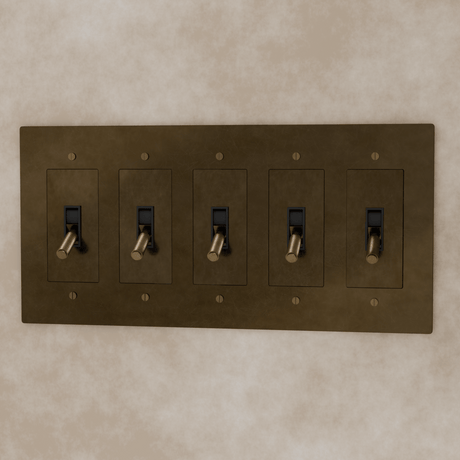 The Brass Toggle Switch (1 to 5 Gang) - Residence Supply