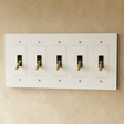 The Brass Toggle Switch (1 to 5 Gang) - Residence Supply