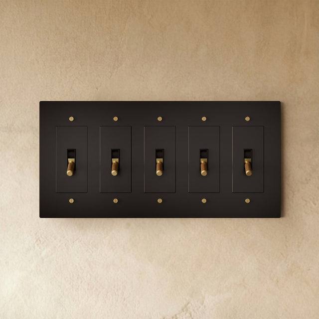 The Brass Toggle Switch (1 to 5 Gang) - Residence Supply