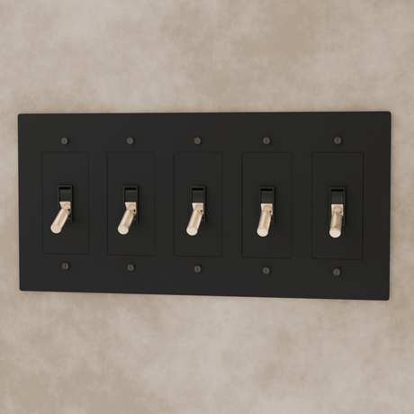The Brass Toggle Switch (1 to 5 Gang) - Residence Supply