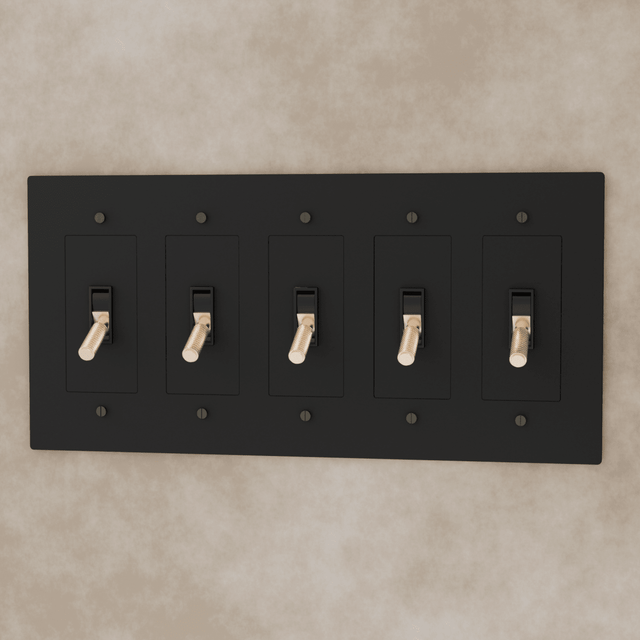 The Brass Toggle Switch (1 to 5 Gang) - Residence Supply