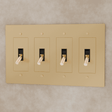 The Brass Toggle Switch (1 to 5 Gang) - Residence Supply