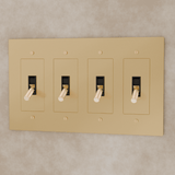 The Brass Toggle Switch (1 to 5 Gang) - Residence Supply