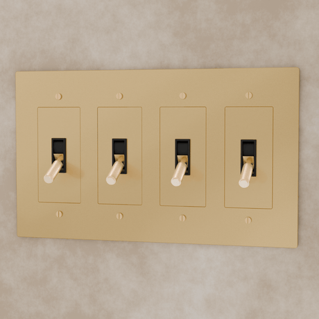 The Brass Toggle Switch (1 to 5 Gang) - Residence Supply