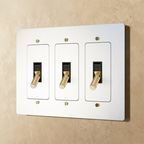 The Brass Toggle Switch (1 to 5 Gang) - Residence Supply