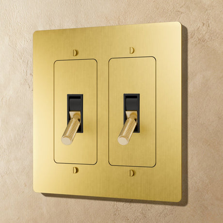 The Brass Toggle Switch (1 to 5 Gang) - Residence Supply