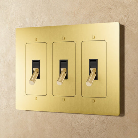 The Brass Toggle Switch (1 to 5 Gang) - Residence Supply