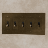 The Brass Toggle Switch (1 to 5 Gang) - Residence Supply