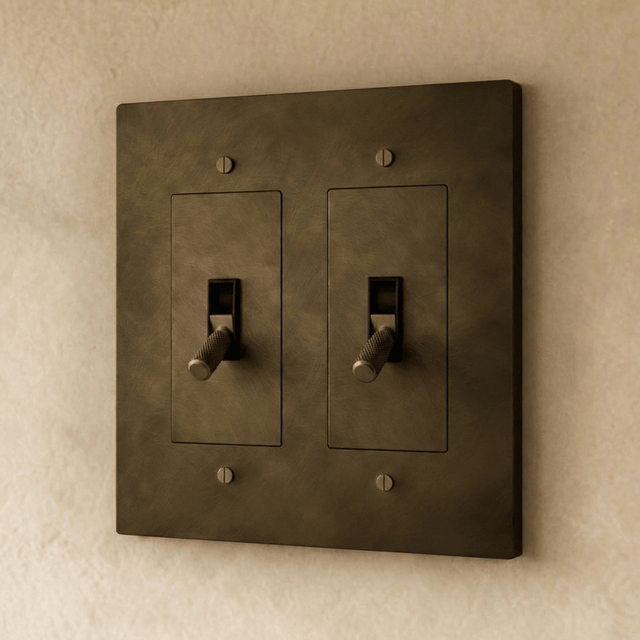 The Brass Toggle Switch (1 to 5 Gang) - Residence Supply