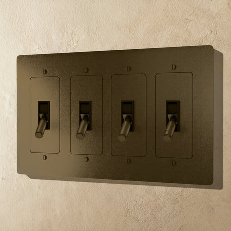 The Brass Toggle Switch (1 to 5 Gang) - Residence Supply