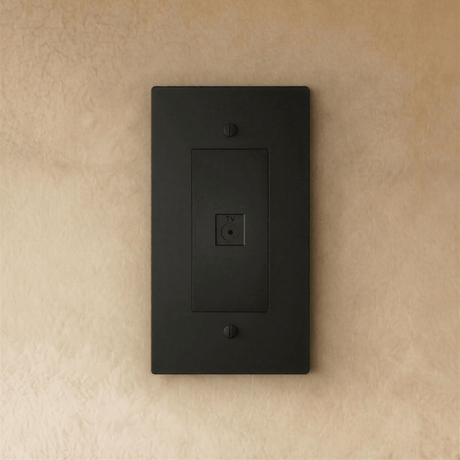 The Brass TV Socket (1 - Gang) - Residence Supply