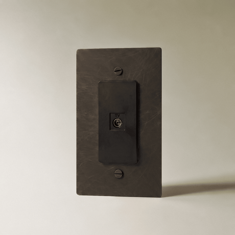 The Brass TV Socket (1-Gang) - Residence Supply