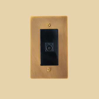 The Brass TV Socket (1 - Gang) - Residence Supply