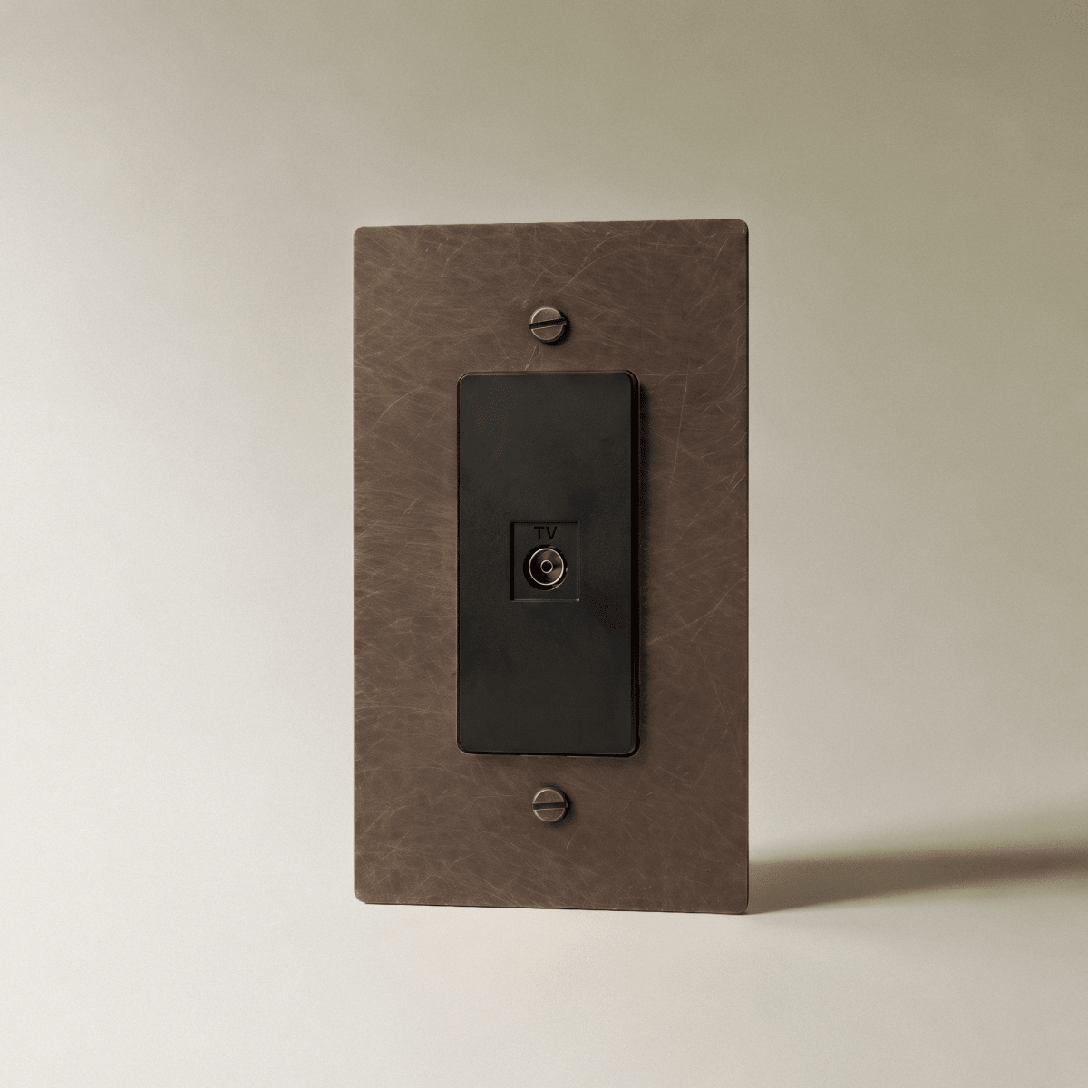 The Brass TV Socket (1-Gang) - Residence Supply