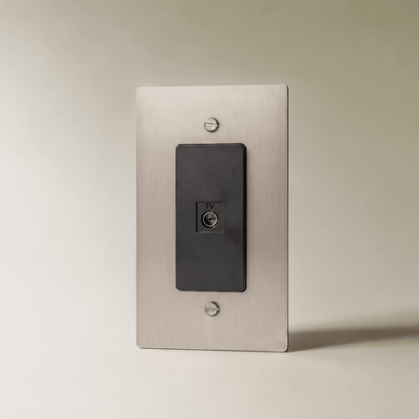 The Brass TV Socket (1-Gang) - Residence Supply