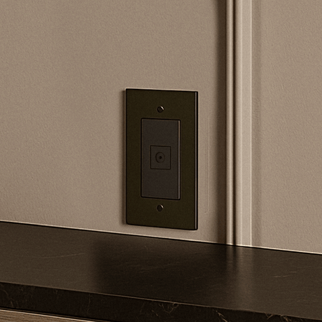 The Brass TV Socket (1 - Gang) - Residence Supply