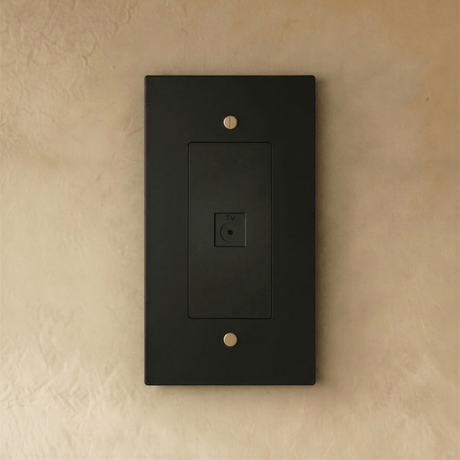 The Brass TV Socket (1 - Gang) - Residence Supply