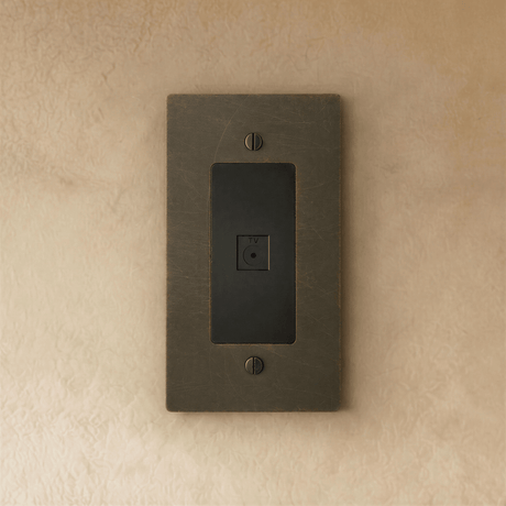 The Brass TV Socket (1 - Gang) - Residence Supply