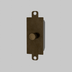 Antique brass toggle switch with weathered patina finish