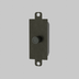 Dark bronze toggle dimmer switch with textured finish and mounting holes