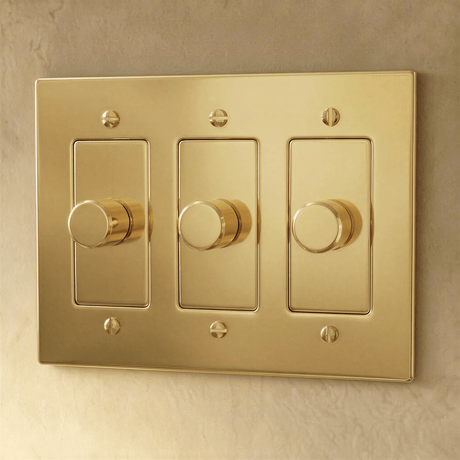 The Polished Brass Dimmer Switch - Residence Supply