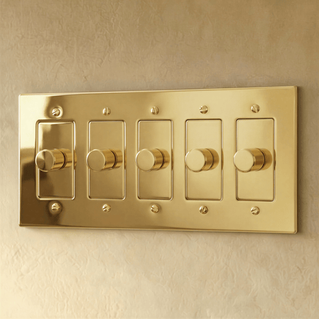 The Polished Brass Dimmer Switch - Residence Supply