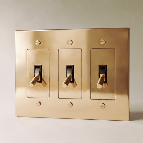 The Polished Brass Toggle Switch - Residence Supply