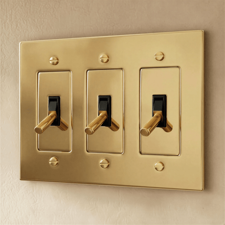 The Polished Brass Toggle Switch - Residence Supply