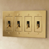 The Polished Brass Toggle Switch - Residence Supply