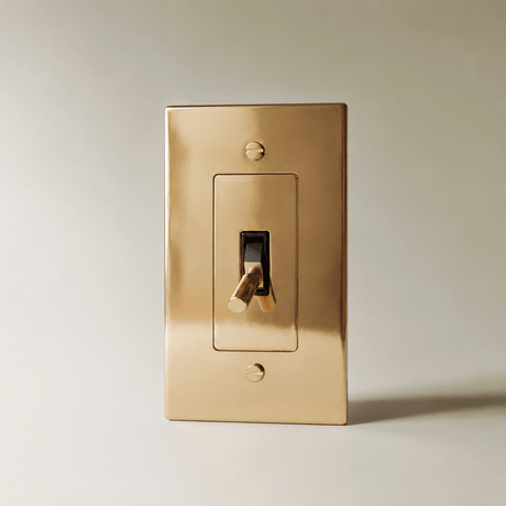 The Polished Brass Toggle Switch - Residence Supply