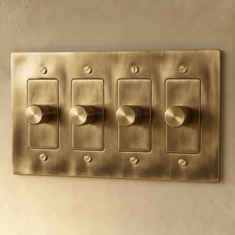 The Unlacquered Brass Dimmer Switch - Residence Supply