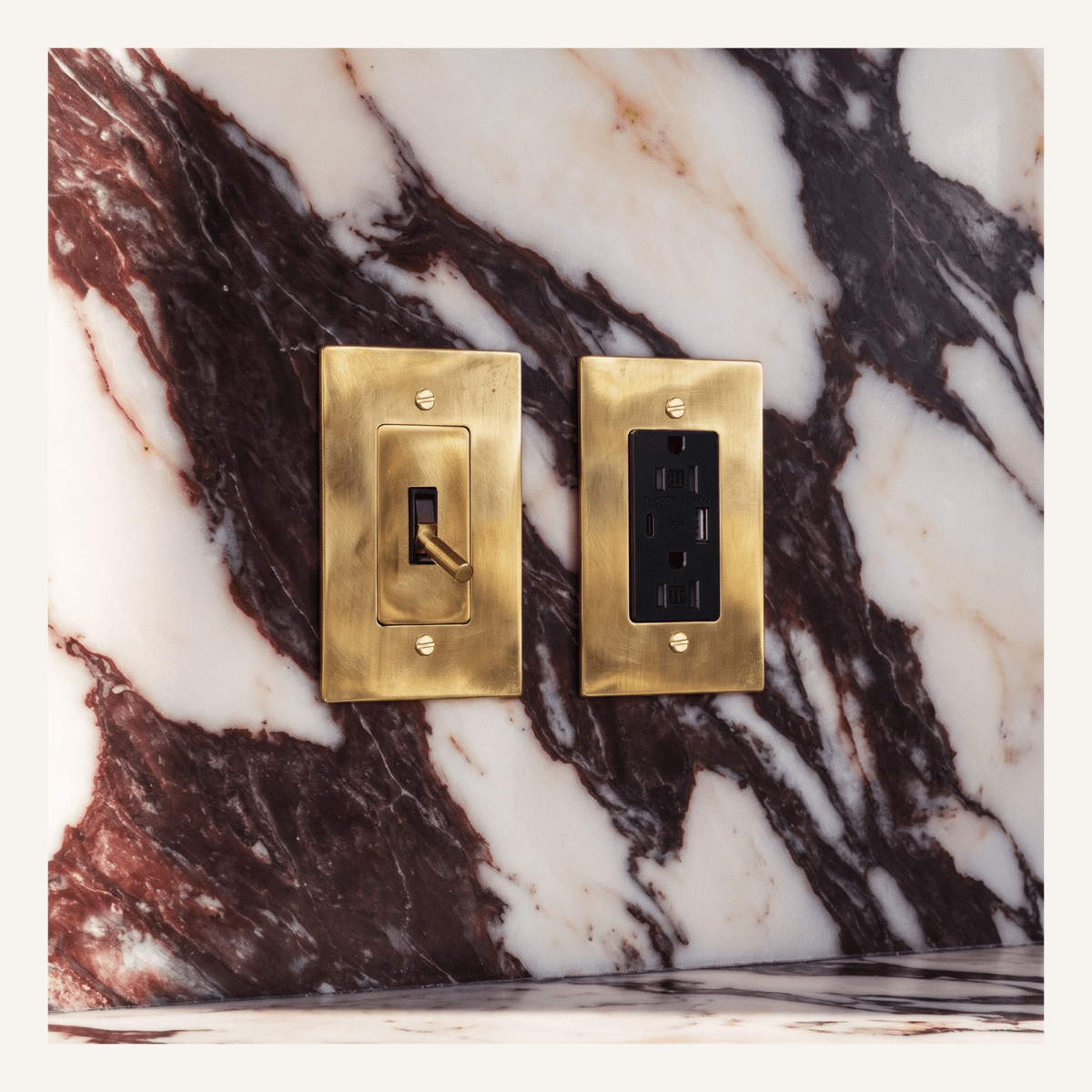 The Unlacquered Brass Plate (Unlacquered Brass) (Custom Module) - Residence Supply