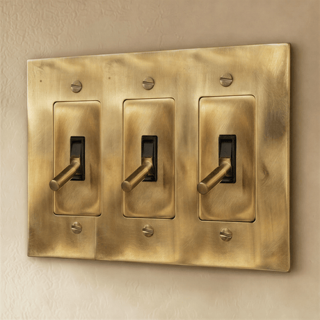 The Unlacquered Brass Toggle Switch - Residence Supply