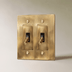 The Unlacquered Brass Toggle Switch - Residence Supply
