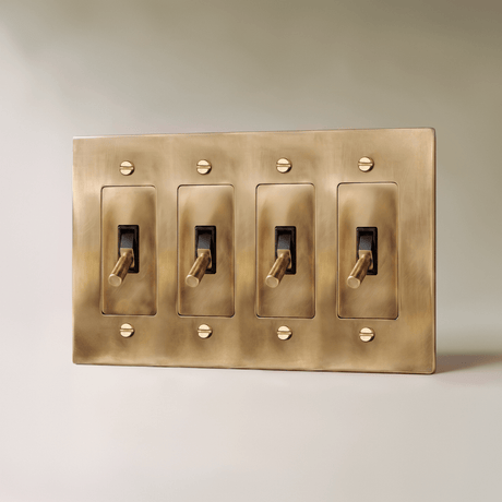 The Unlacquered Brass Toggle Switch - Residence Supply